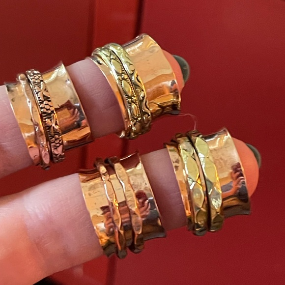 Handmade Copper Meditation rings - Picture 11 of 12